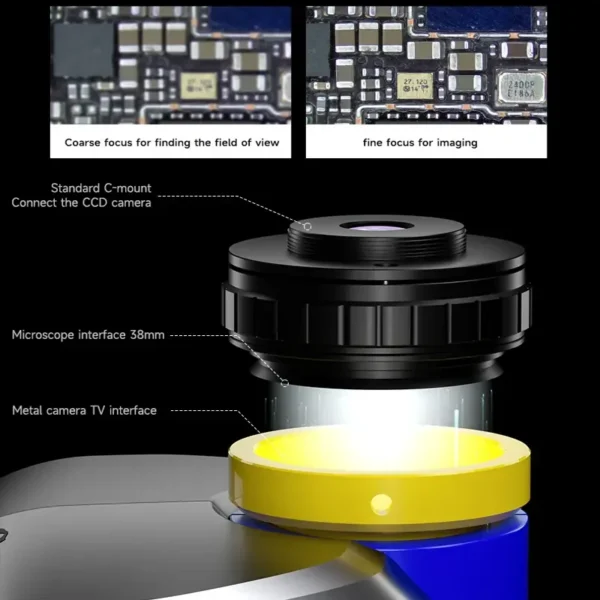 Mechanic Mic3-B11 Microscope 7X-50X Zooming With Big Base - Image 4