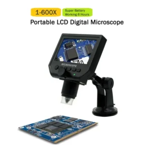 1-600X Portatable LCD Digital Microscope 4.3 inch HD LCD Display Continuous Zoom Microscope